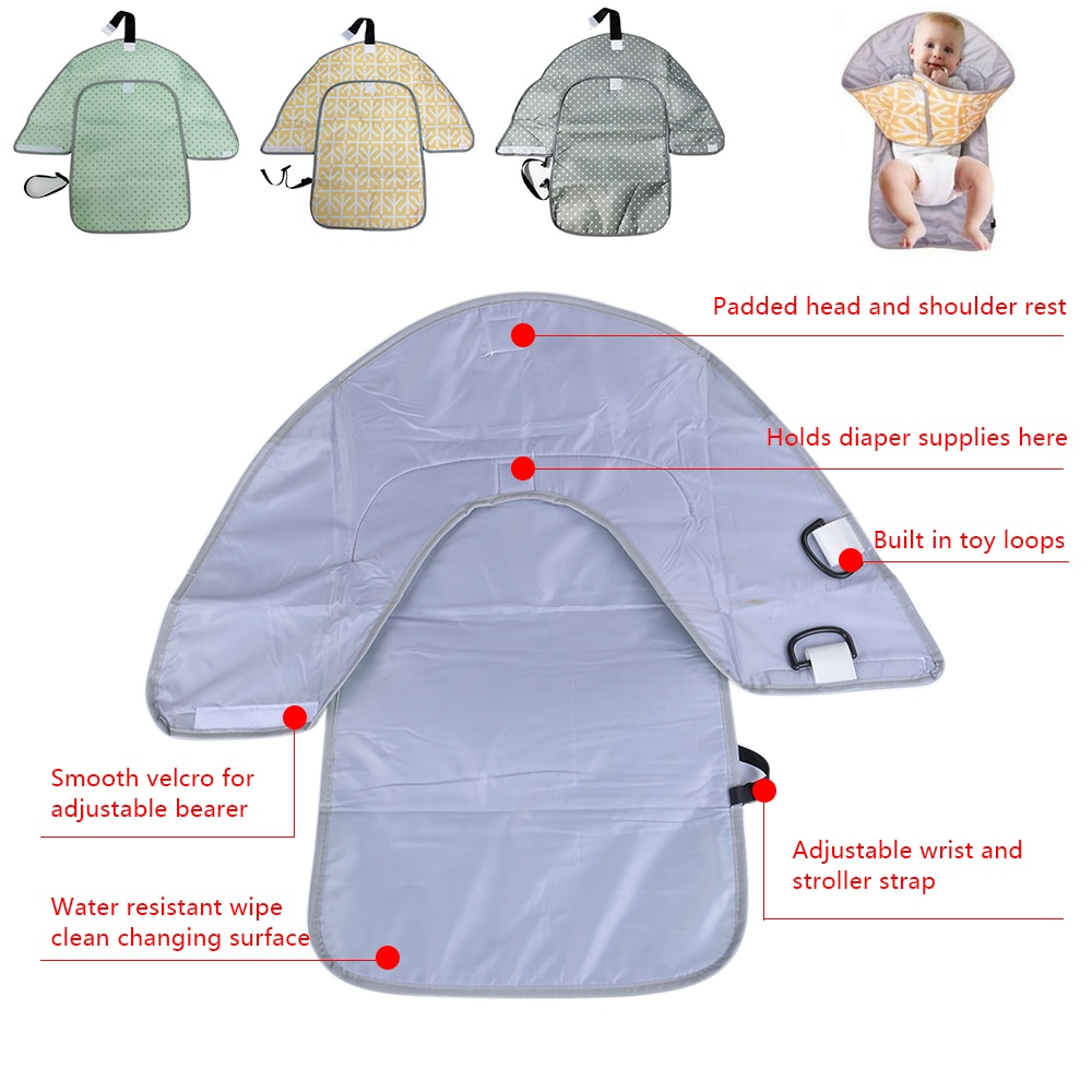 Portable Changing Pad with Hand Guard